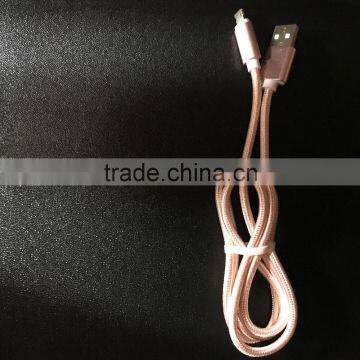 Hot Products Wholesale High Speed Braided 2 in 1 Charging Data Micro Usb Cable photo-5