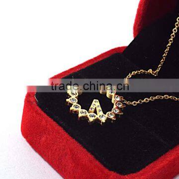 Christmas Accessories Jewelry Rhinestone Tassel Necklace Gold photo-2