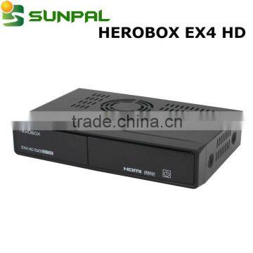 Herobox Ex3 Ex4 Hd Dvb-S2+TS/C triple Tuner 512mb Ram 256mb Flash With Powerful Fan Fast Dual Core Cpu