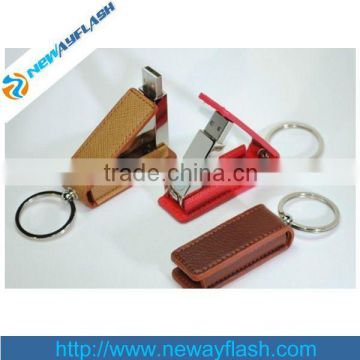 New design tiny leather usb memory