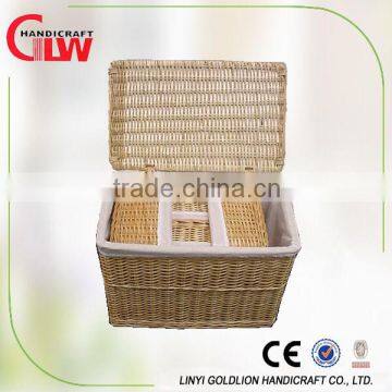 wicker basket, wicker storage basket, handmade craft