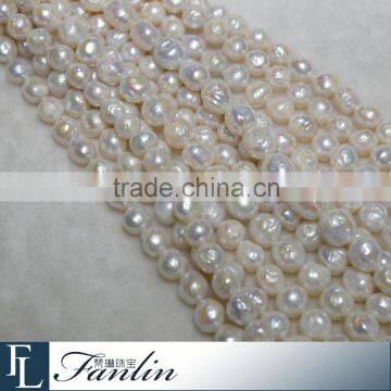 9 - 11 mm natural freshwater edison pearl strand