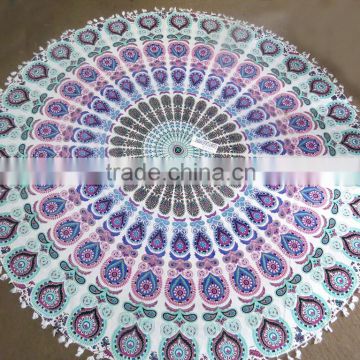 Soft microfibre round beach towel Pareo Turkish towel