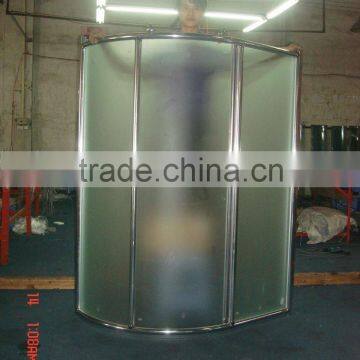 6mm/8mm frosted/frost tempered glass sliding shower cabin