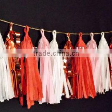 Party Event Supplies Custom Made Garland Confetti Tissue Paper Tassels