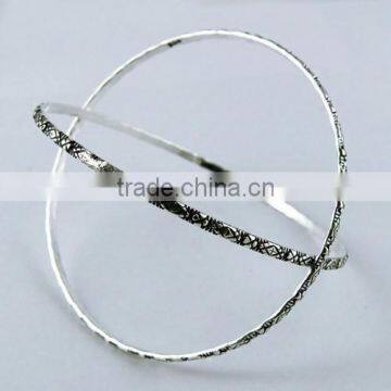 Awesome !! Round Oxidized Silver Kada Bangle 925 Sterling Silver Bangles, Silver Jewelry 925, Wholesale Silver Jewelry