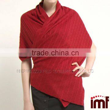 Cape Shawl Style Cashmere Knitted Ladies Cape