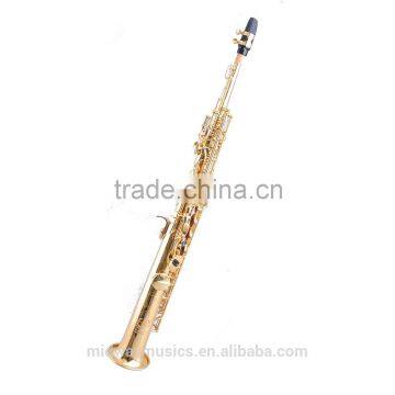 MSS-800S Gold Lacquer Soprano Saxophone From China Supplier
