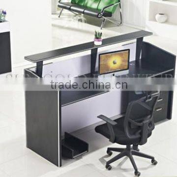 Curved Reception Desk Shop Cash Counter Table Design (SZ-RTT004) photo-4