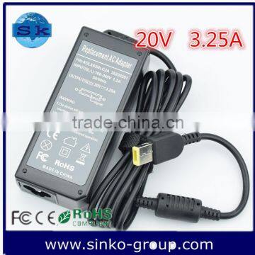 High Copy Laptop ac Adapter 20v 3.25a 90w for Lenovo