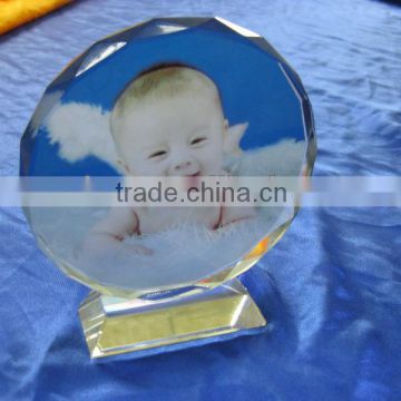 customized acrylic/crystal diamond's facet photo frame/picture display personalized birthday gift