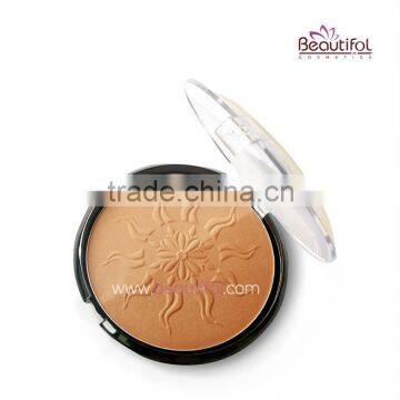 Plastic compact OEM sun bronzer! Wholesale natural blusher,blushes, customized blush, private label blush compact blush