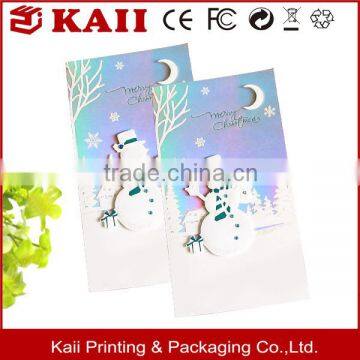 hot selling 3d custom handmade decorative christmas greeting card printing                        
                                                                                Supplier's Choice