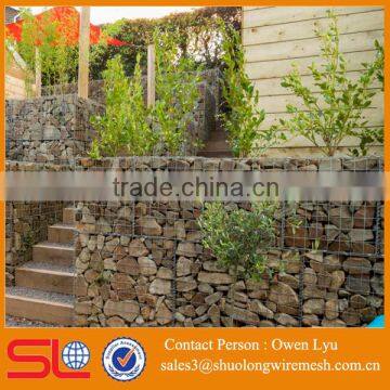 Square Hole Galvanized Welded Type Gabion Box (ISO Factory)