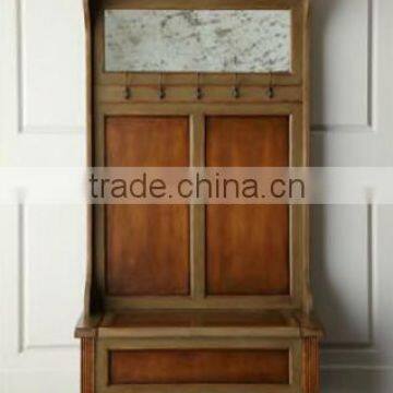 Antique living room solid oak wood furniture storage chest of drawers