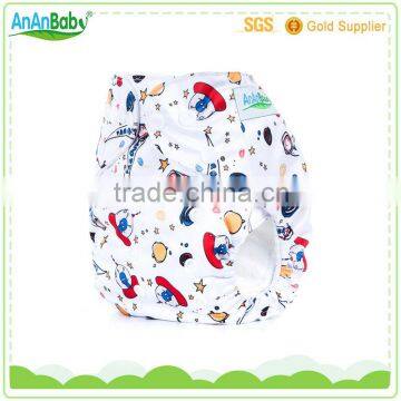 one size adjustable reusable cloth diaper with microfiber insert