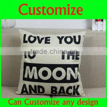 Promotional 40*40 100%cotton back support cushions/animal throw pillows