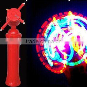 light up toy flashing spinning wand with music