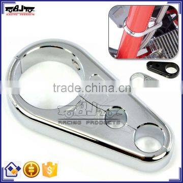 BJ-CC-002 1 inch Chrome Dual Throttle Clutch Cable Clamp handlebar For Harley Davidson