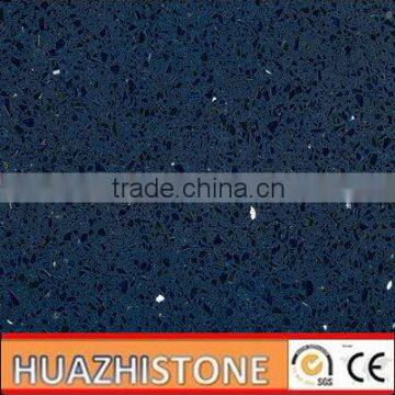 xiamen best quality blue sparkle quartz stone countertop