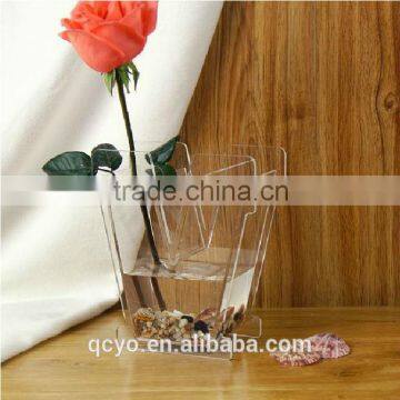 wedding favor customize exquisite vase! acrylic vase QCY-V28