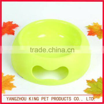 Factory customized quality pet dog feeder dish plastic cat bowl