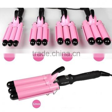 Hotsell LCD Digital Hair Waver 3 barrels hair curler