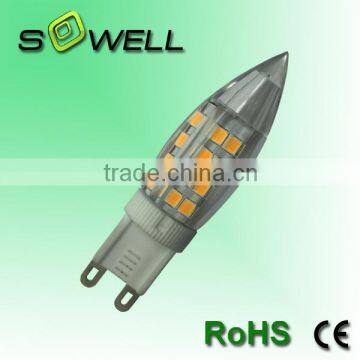 220-240V 4W 2700k-7000K CE/RoHS ceramic G9 LED corn light Bulbs