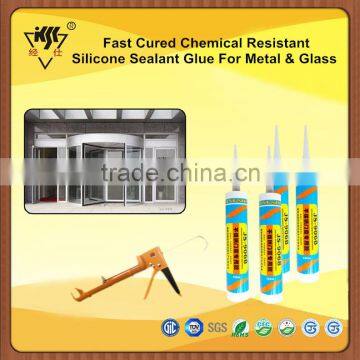 Fast Cured Chemical Resistant Silicone Sealant Glue For Metal & Glass