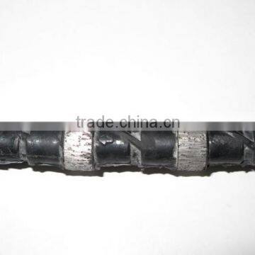 Rubber and Spring coated Diamond wire saw for concrete