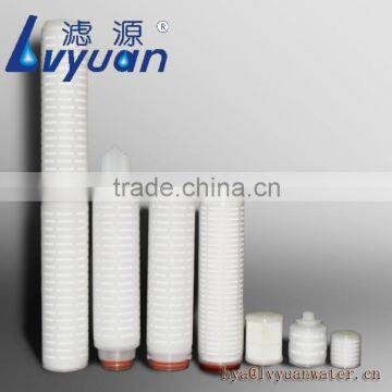 Compressed-air Sterilization Filtration PVDF Pleated Filter Cartridge Respirator for aseptic canning