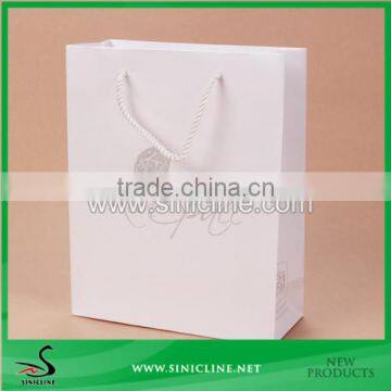 Sinicline Factory Design Fashion Silver Logo Shopping Paper Bag photo-4