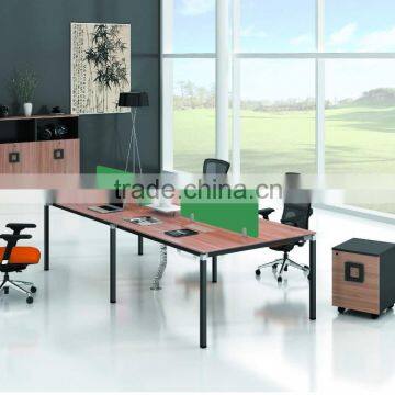 2016 hot sale modern design office furniture desk side by side 4 person staff workstation