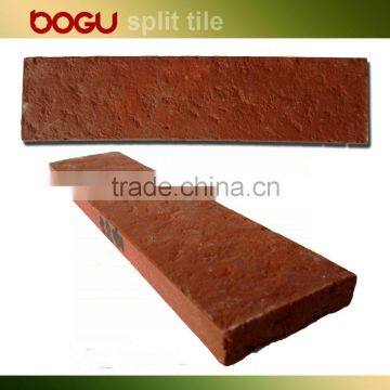 Red clinker wall thin brick handmade tile