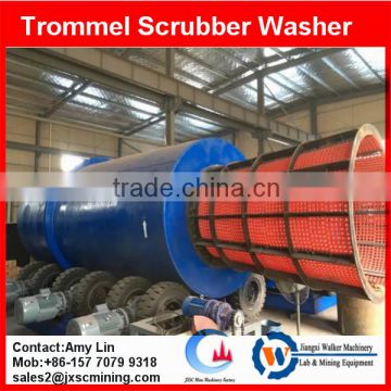 ore washing machine drum scrubber for gold/tin/tungsten/coltan ore washing