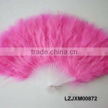 multi colored dance costume marabou feather fan LZJXM00872