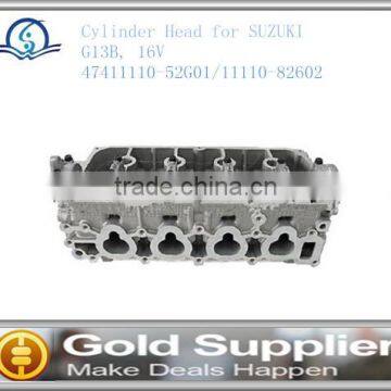 Brand New Cylinder Head for SUZUKI G13B, 16V 47411110-52G01/11110-82602 with high quality and most competitive price.