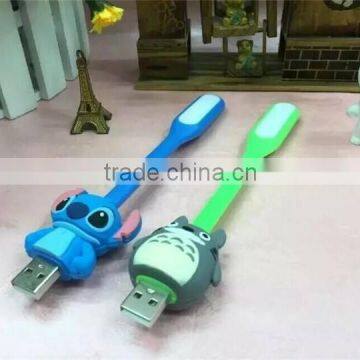 Portable USB LED Light Bendable Mini Lamp Cartoon Cute Styel USB Port PC Power Bank Partner Computer Tablet PC photo-3