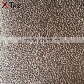 suppliers from China, bronzed and embossed bonded with brushed knitting sofa set fabric upholstery material for sale