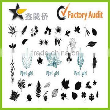 Cool!!OEM factory customized fancy gold leaf tattoo sticker