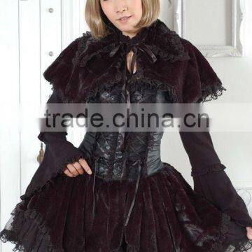 Hot sell beautiful black lace gothic lolita dress 81036