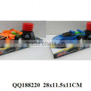 Air pressure racing car, plastic car, racing car toy