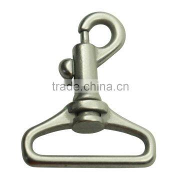 Nickel free 30mm silver plating metal clip dog leash swivel hook