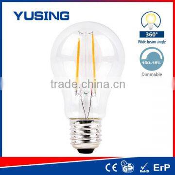 Edison Style Clear Glass Cover A60 4W Dimmable Filament LED Bulb photo-2