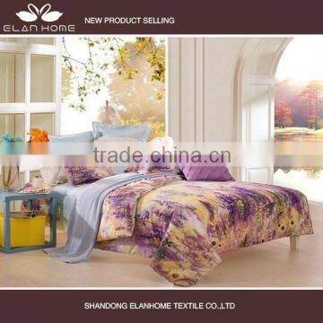 100% cotton print new designs bed line