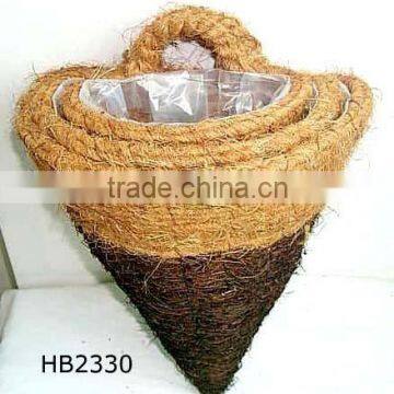 Rattan Wall Hanging Planter