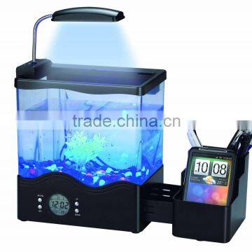 Mini Fashionable USB Desktop Aquarium with Pen Holder