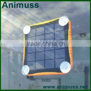 Waterproof Fireproof Led Light 5600mAh Dual USB Ports External Backup Battery Charger Solar Power Bank for Mobile Phone Tablet photo-5