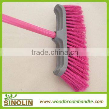 SINOLIN household colorful plastic broom with telescopic stick