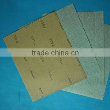 Manufacturing of abrasive sandpaper